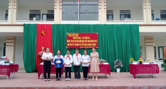 Chiều ngày 17/4/2023, trường THCS Vô Điếm tổ chức NGÀY SÁCH VÀ VĂN HÓA ĐỌC VIỆT NAM NĂM 2023.